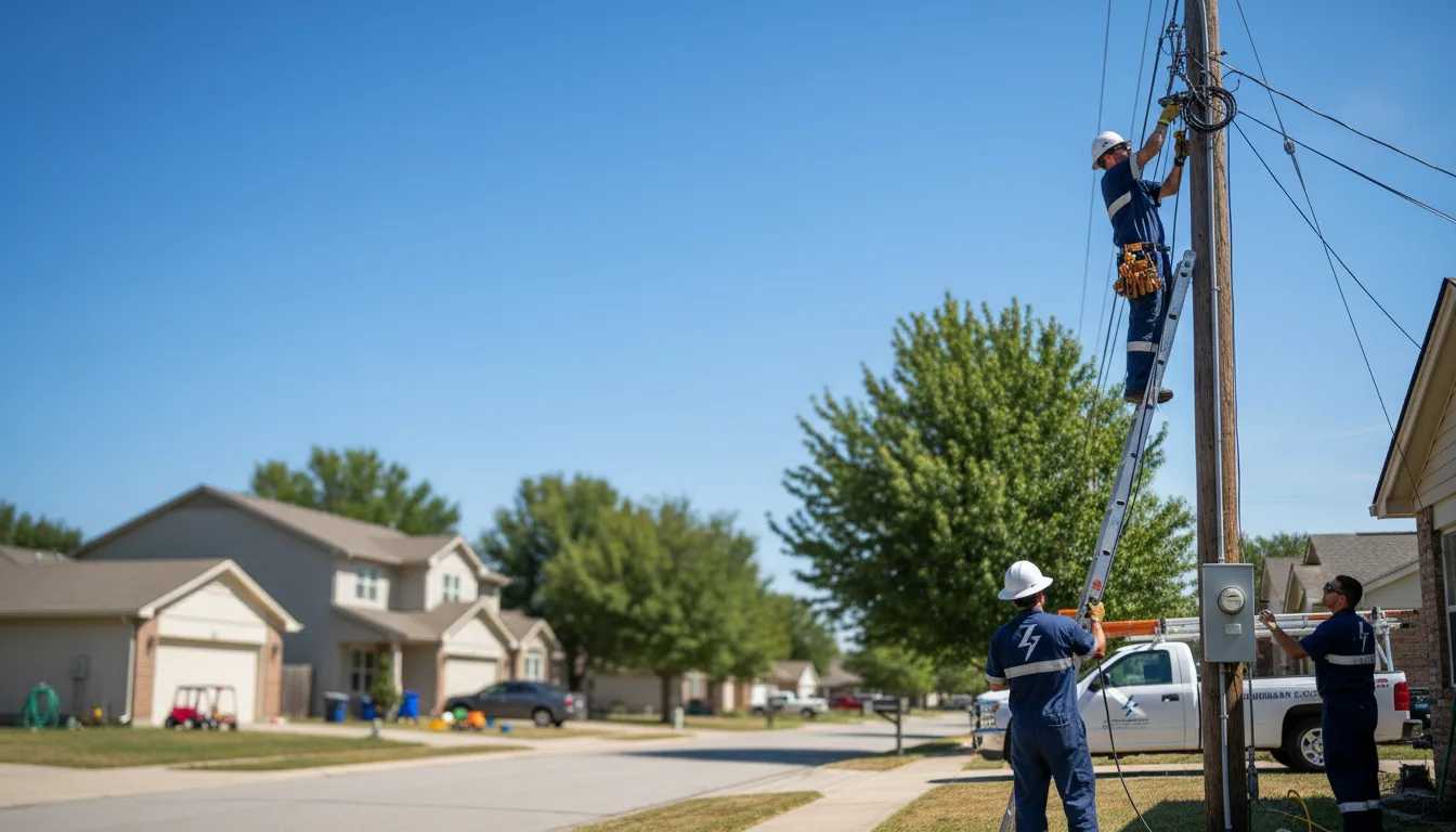 Residential electrician providing installation services in Bellville, OH